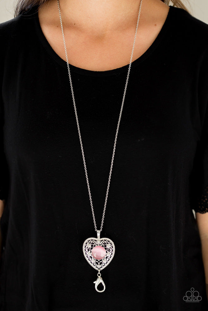 One Heart - Pink Lanyard