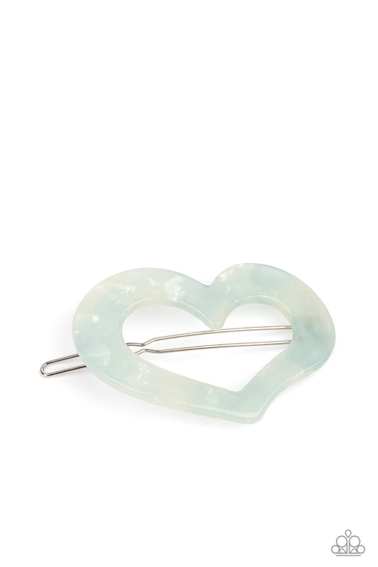 Heart Not To Love - Blue - Hair Clip