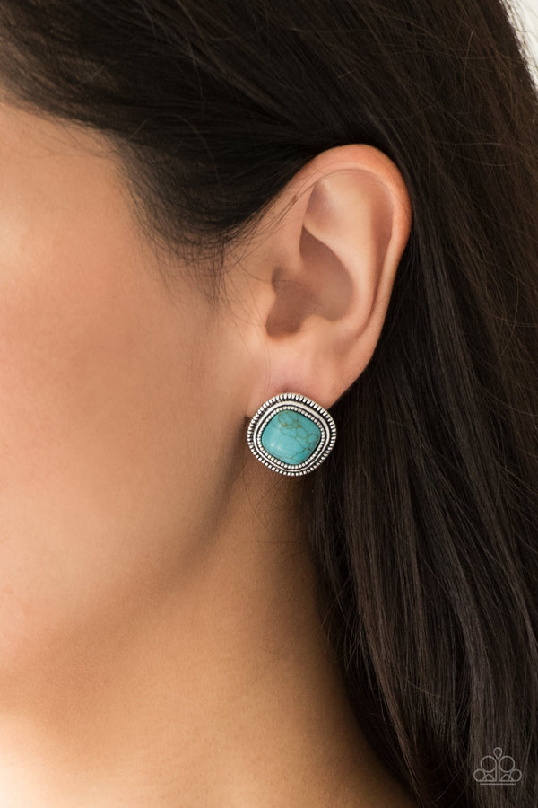 Frontier-Runner - blue Earrings