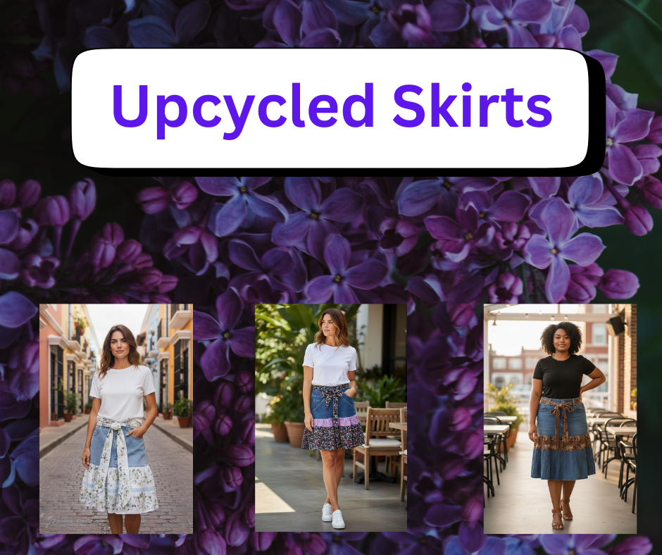 Upcycled Denim Skirts