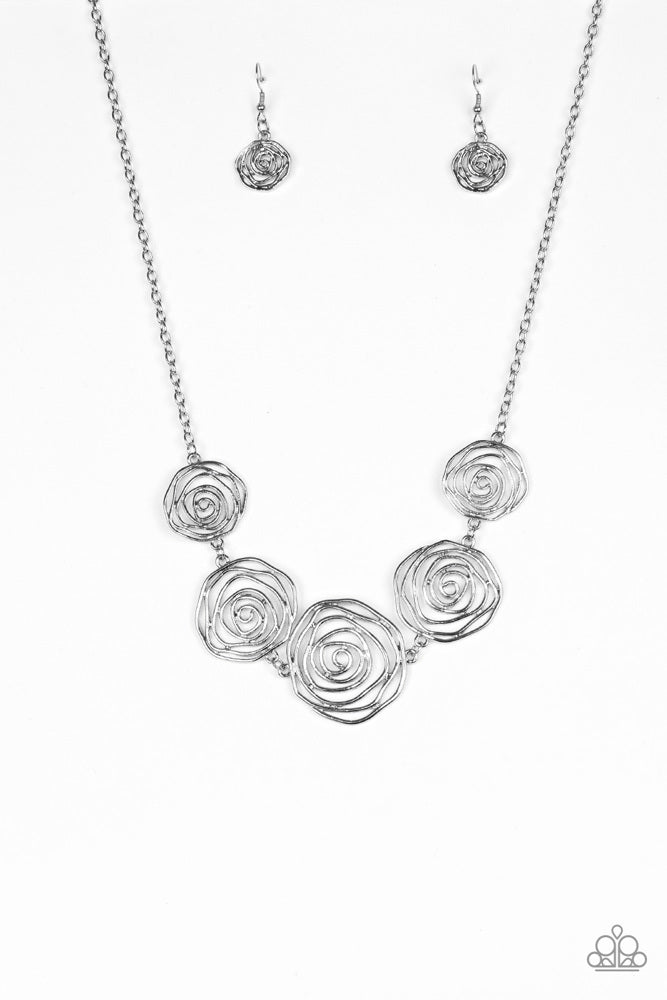 Rosy Rosette  - Silver
