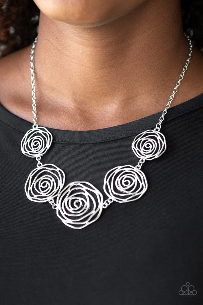 Rosy Rosette  - Silver