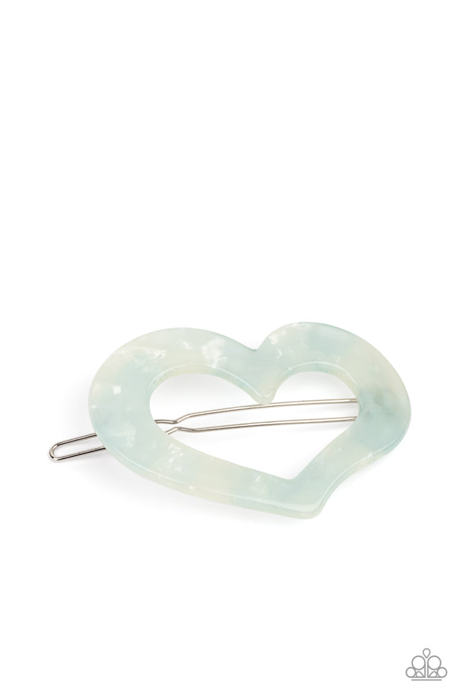 Heart Not To Love - Blue - Hair Clip