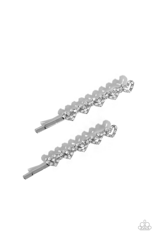 Thinking of You - White - Hair Pins