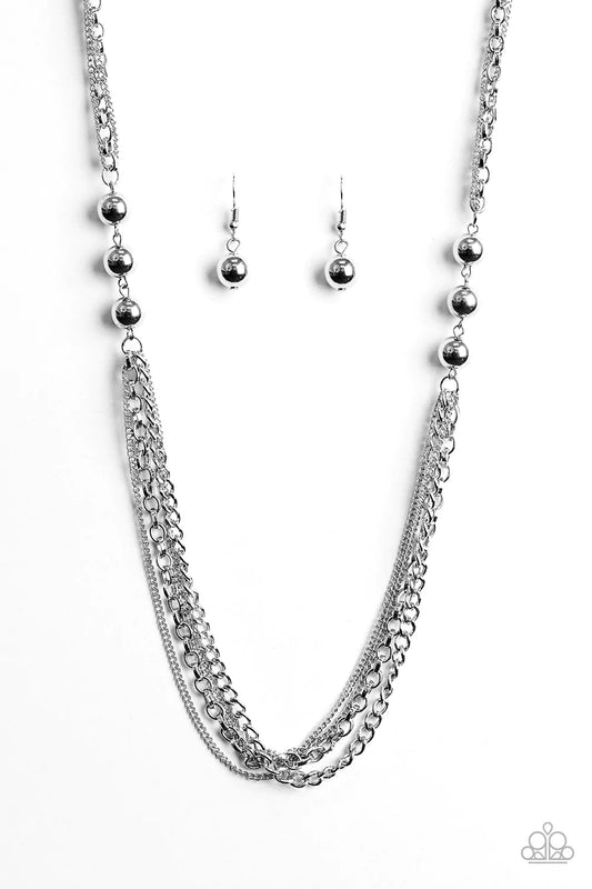 Metal Musical - silver necklace