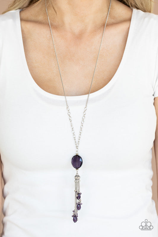 Fringe Flavor - purple necklace