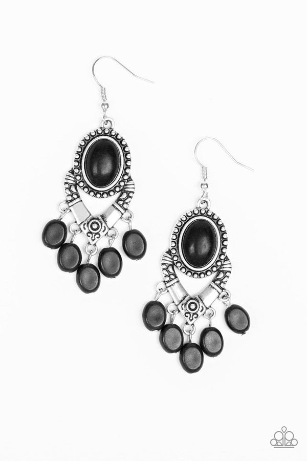 Southern Sandstone - black earrings