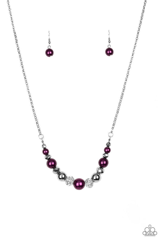 The Big-Leaguer - purple necklace